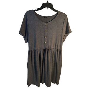 I Jonah dress large missy gray stripes